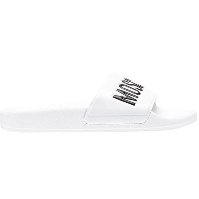 Men's Pool Slides In Rubber With Logo