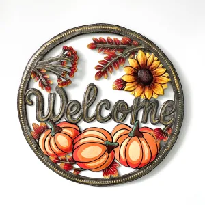 Metal Welcome Wreath