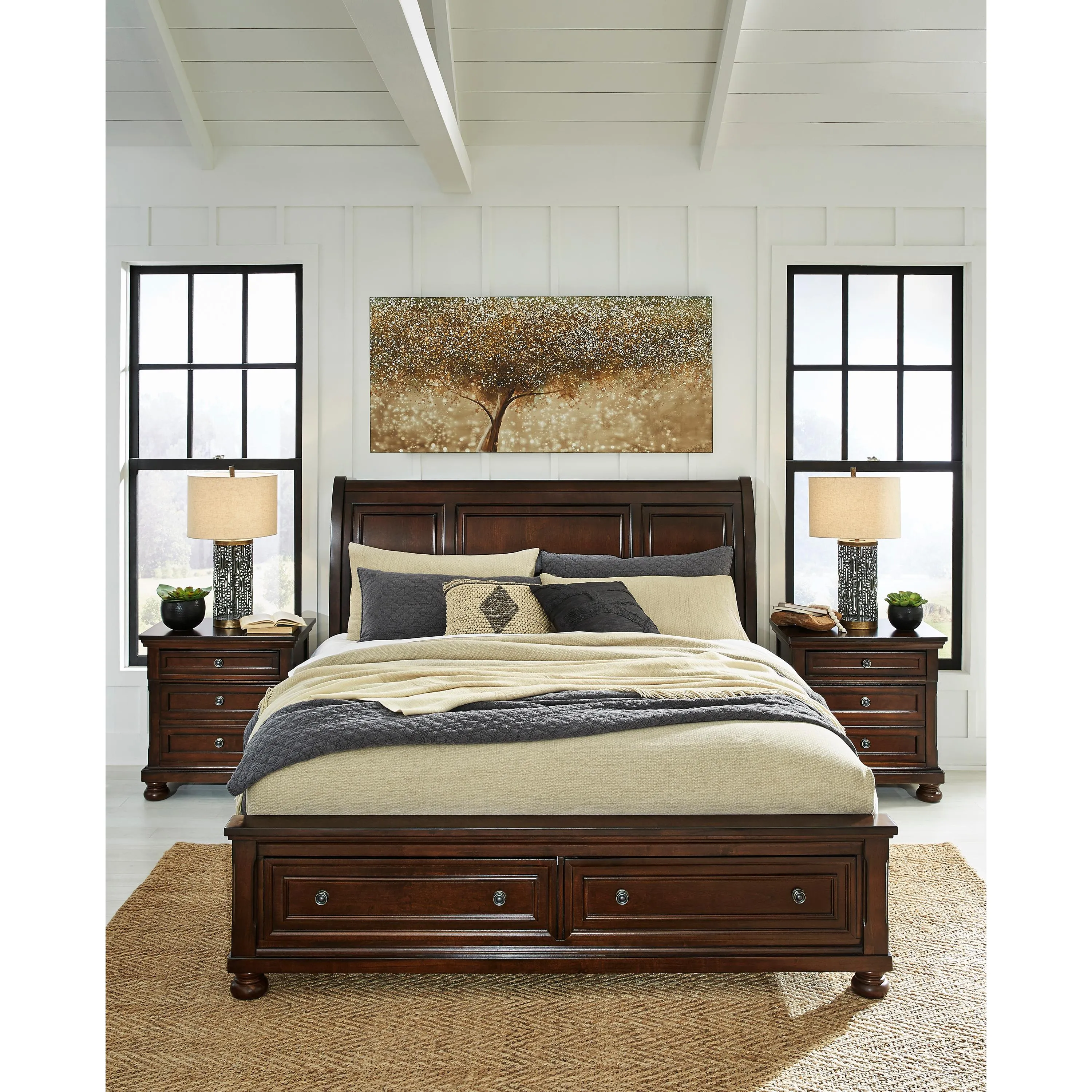 Millennium Porter King Sleigh Bed B697-78/B697-76/B697-99
