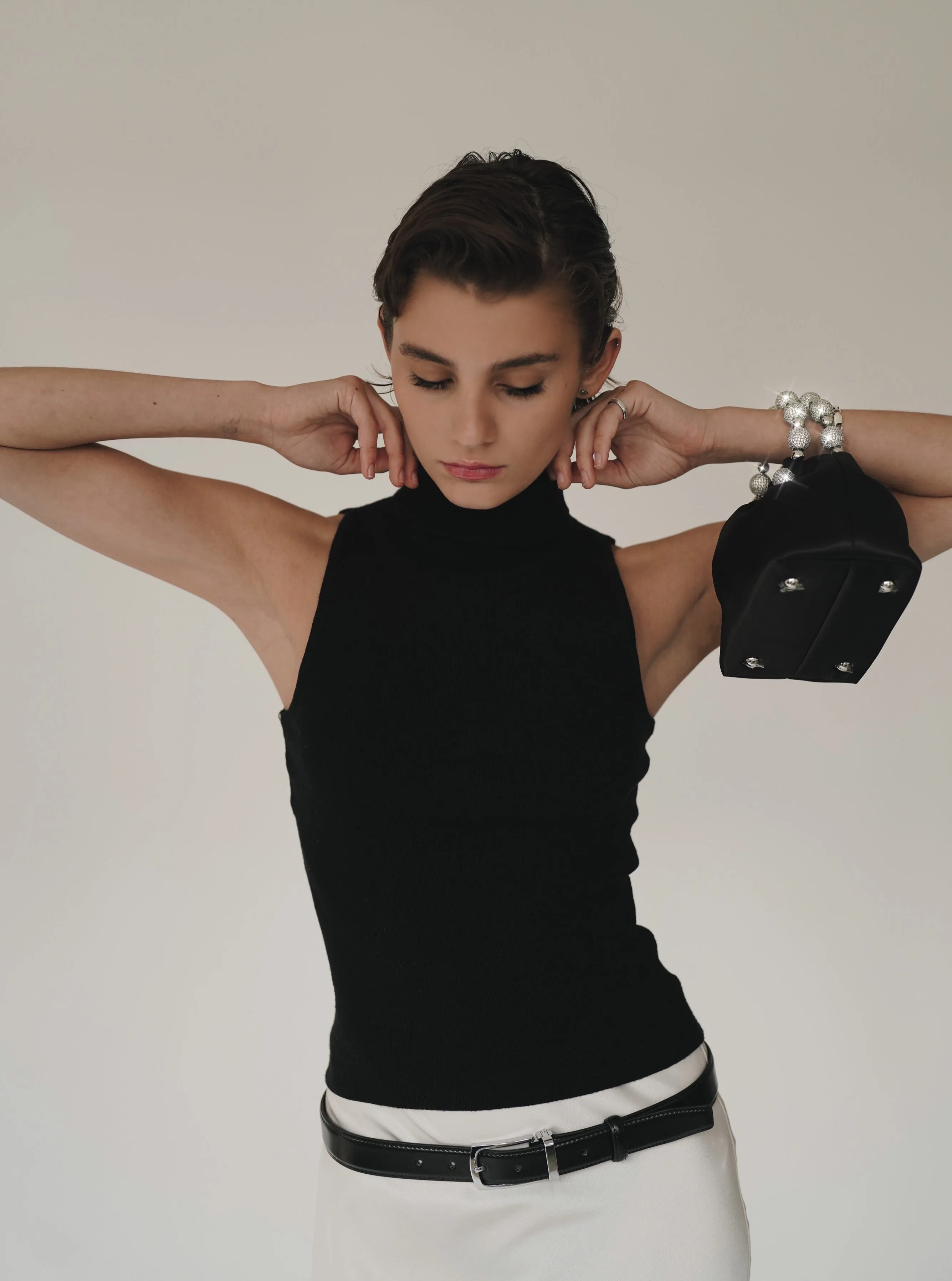 Mini Black Diamond Handbag