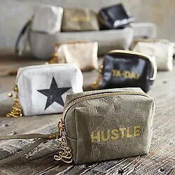 Mini Pouch - Grey Star