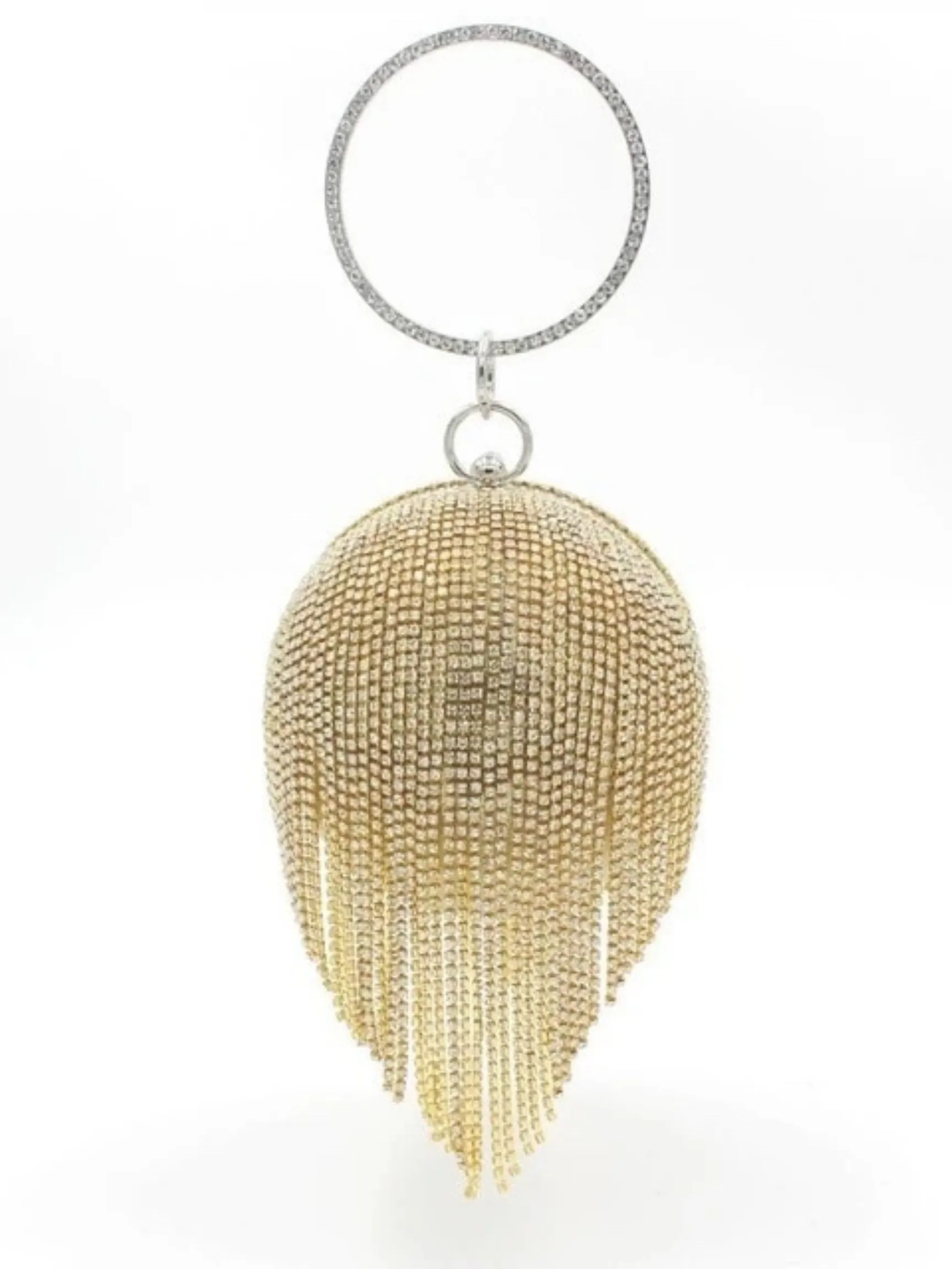 Mini Rhinestone Round Evening Bag