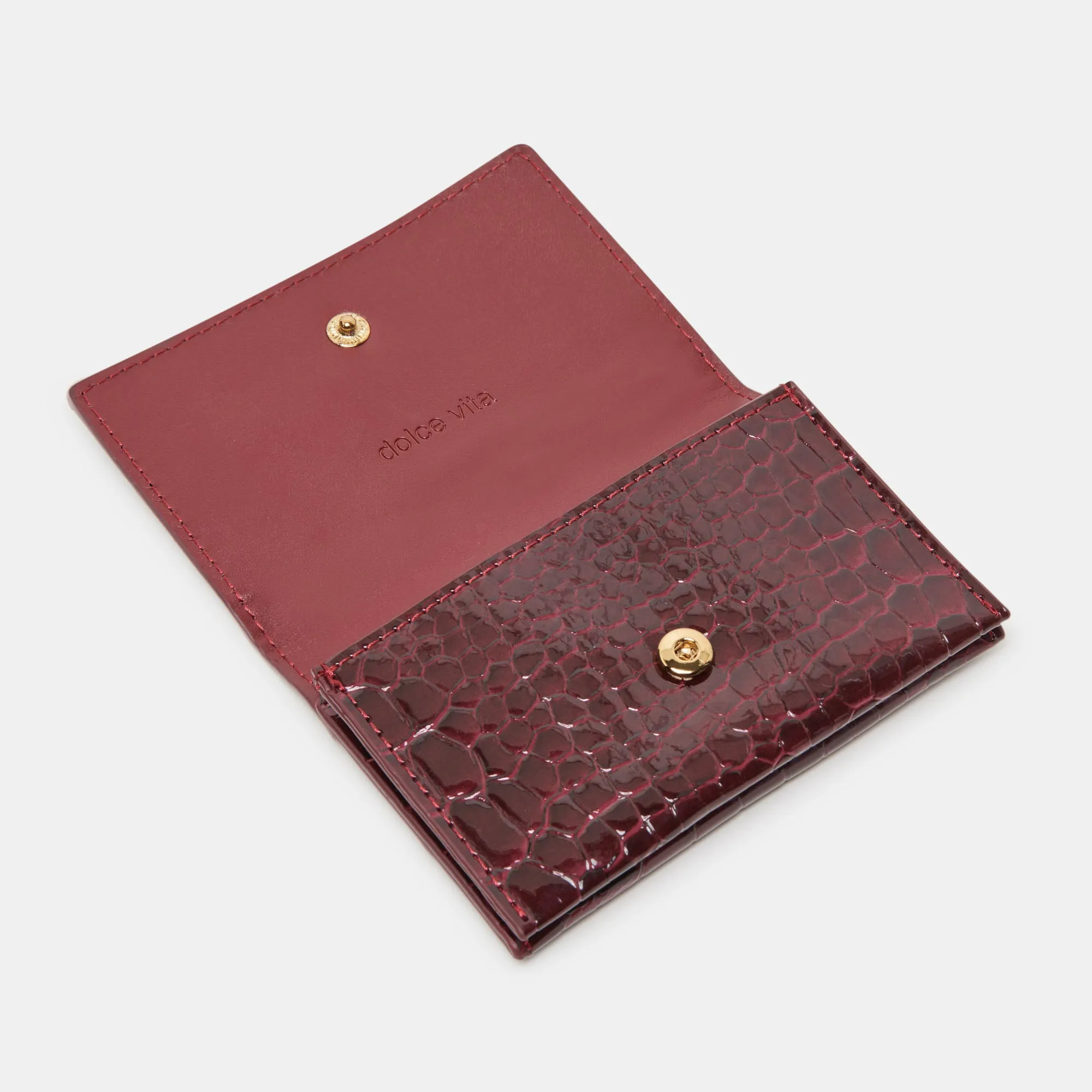 MINNIE WALLET WINE CROCO STELLA