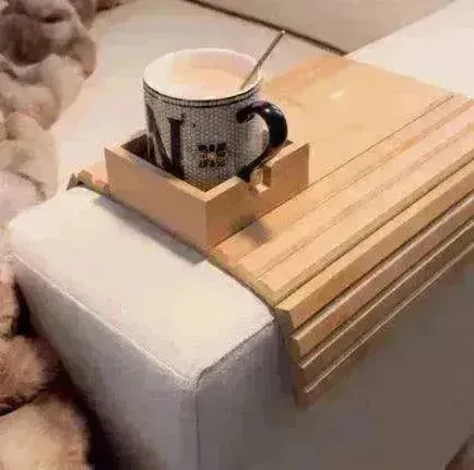 Modern Stylish Minimalist Bamboo Sofa Tray