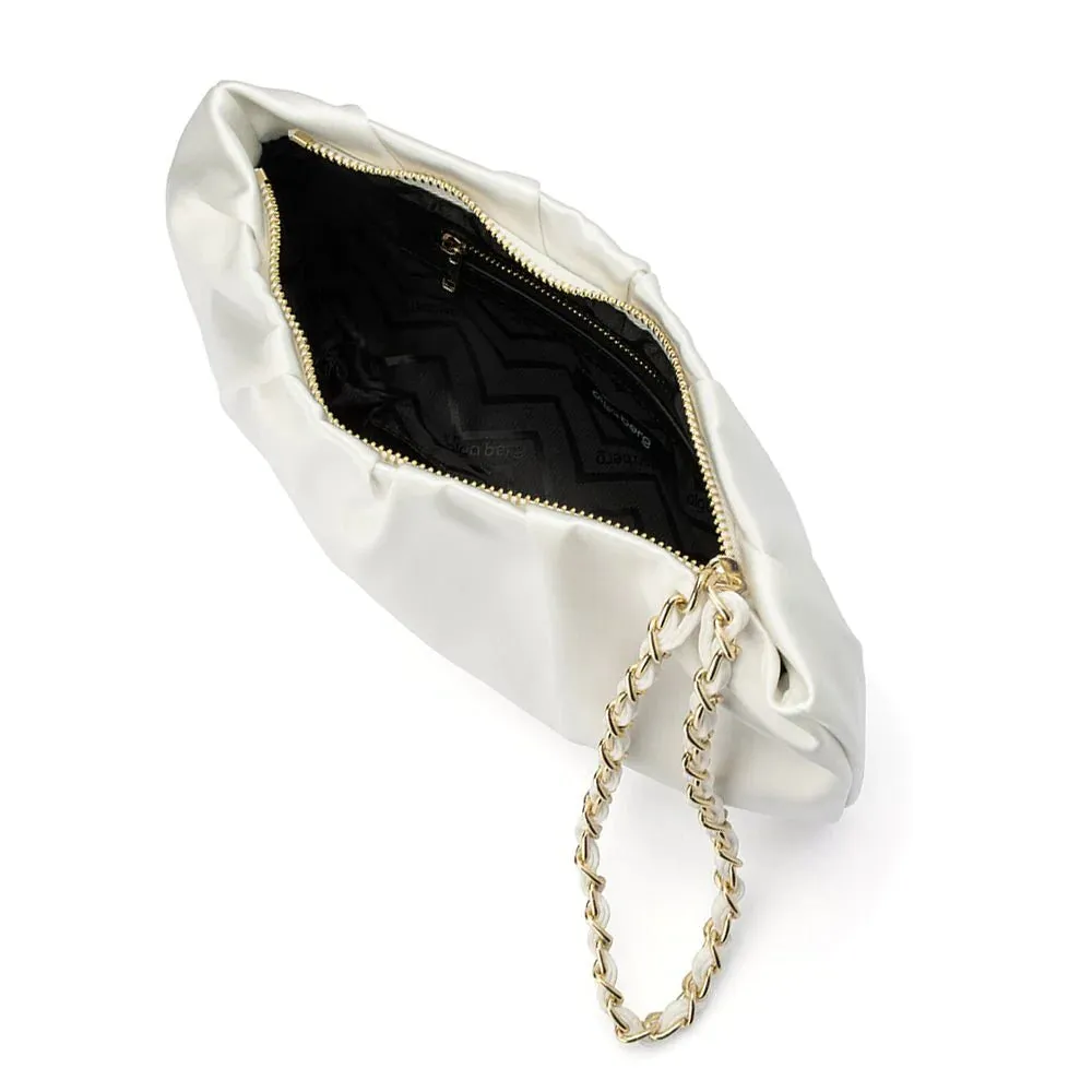 OB4781 DANNI PLEATED SATIN CLUTCH