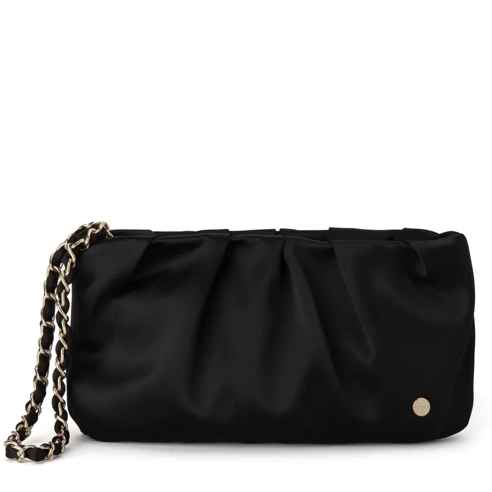 OB4781 DANNI PLEATED SATIN CLUTCH