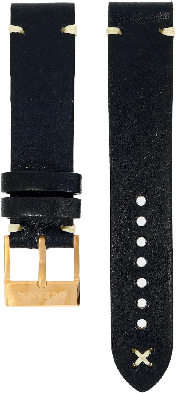 OceanX Sharkmaster 1000 Leather Strap RGP Clasp