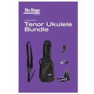 ON STAGE UPK3000 Tenor Ukulele Accessory Bundle