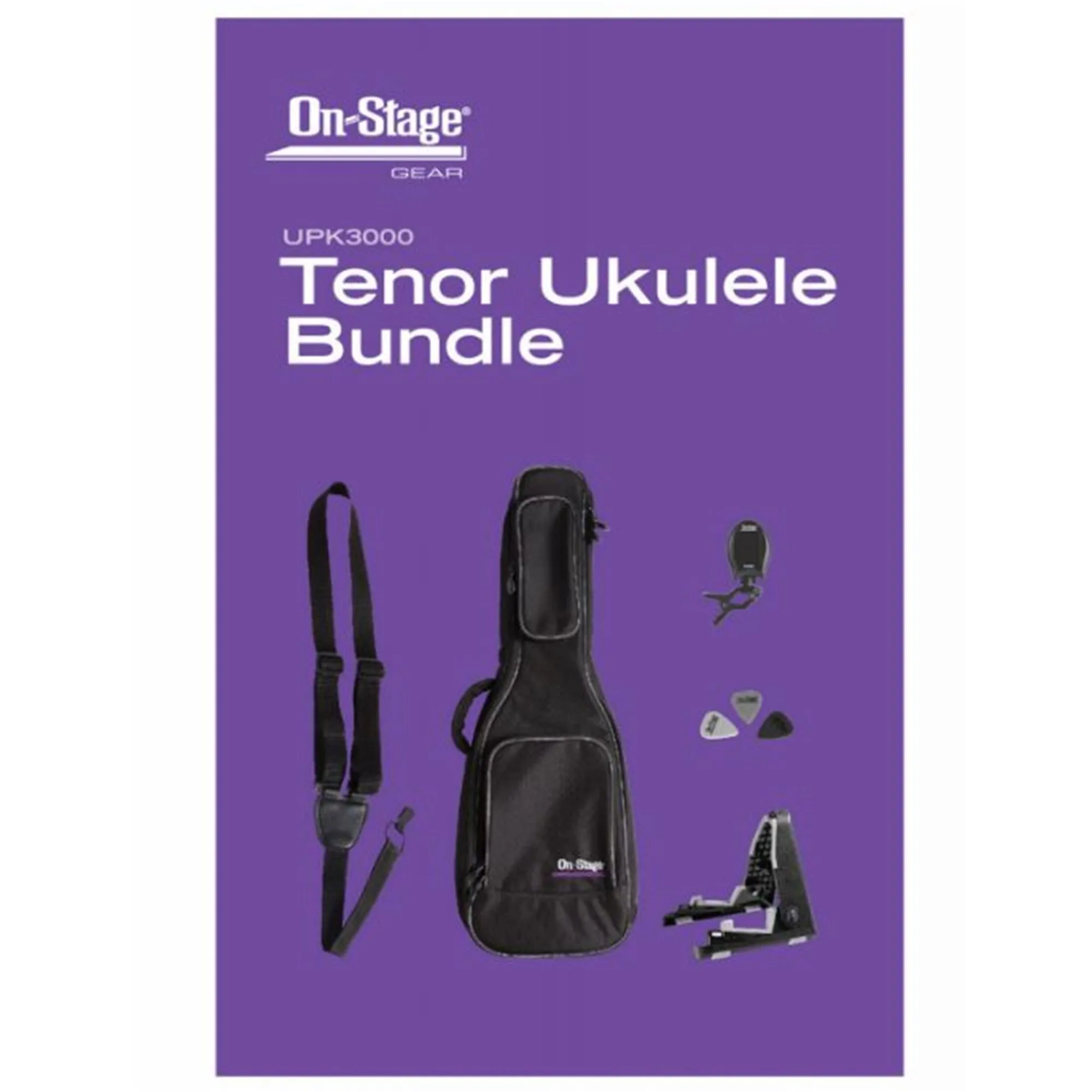 ON STAGE UPK3000 Tenor Ukulele Accessory Bundle