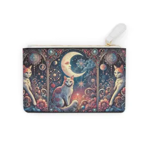 Orange Cat Tarot Magic -  Mini Clutch Bag