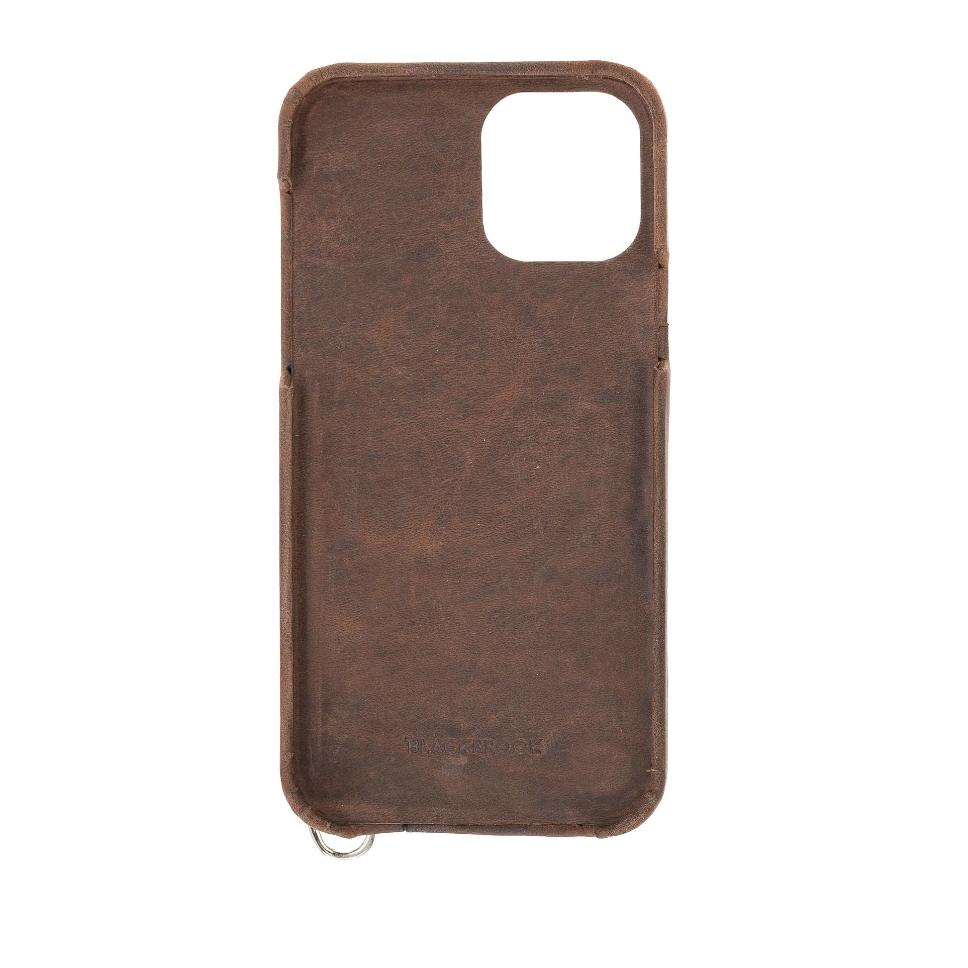 Palmer iPhone 12 Pro Max Card Case, Distressed Coffee
