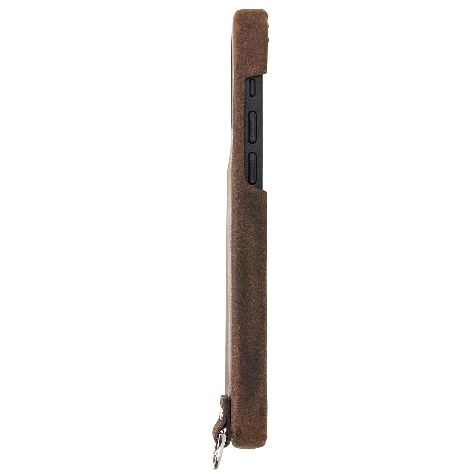 Palmer iPhone 12 Pro Max Card Case, Distressed Coffee
