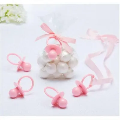 Pink Pacifier Baby Shower Favor Charms