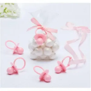 Pink Pacifier Baby Shower Favor Charms