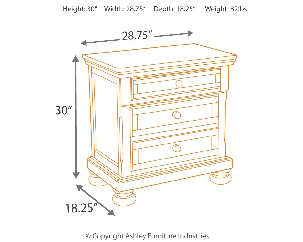 Porter Queen Panel Bed with Mirrored Dresser and 2 Nightstands