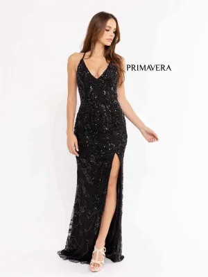 Primavera Couture 3950 Prom Dress Long Beaded Gown