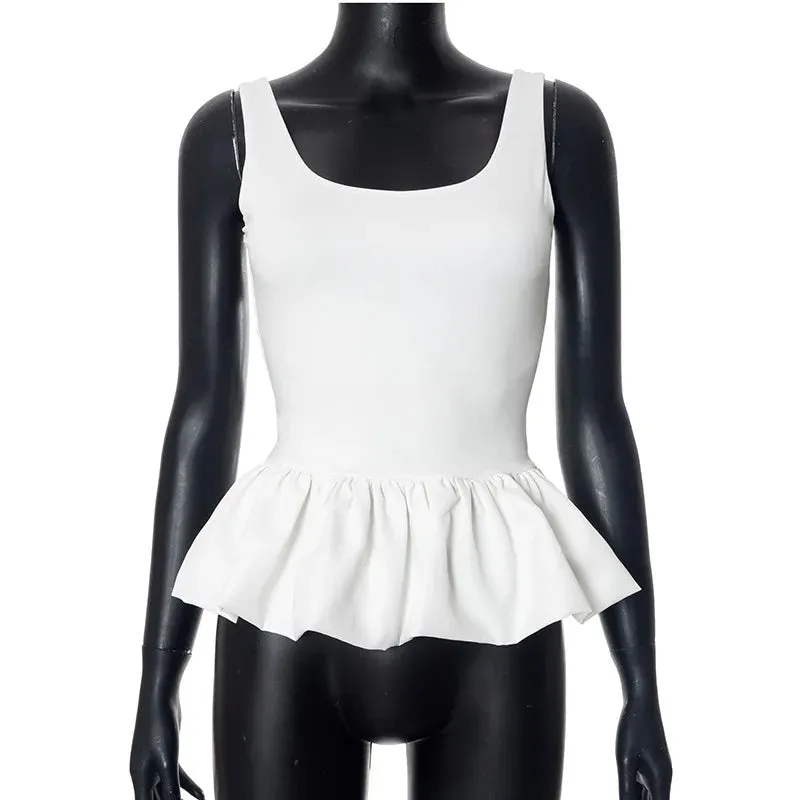 Puff Frill Stylish Tank Top