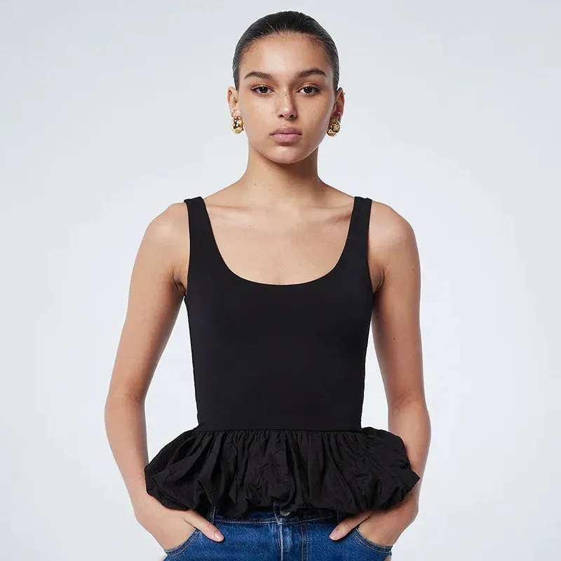 Puff Frill Stylish Tank Top