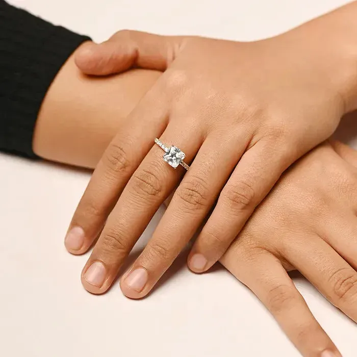 Radiant Centerpiece Silver Ring