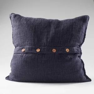 Rafflad Linen Cushion - Navy