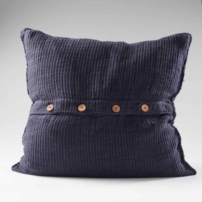 Rafflad Linen Cushion - Navy