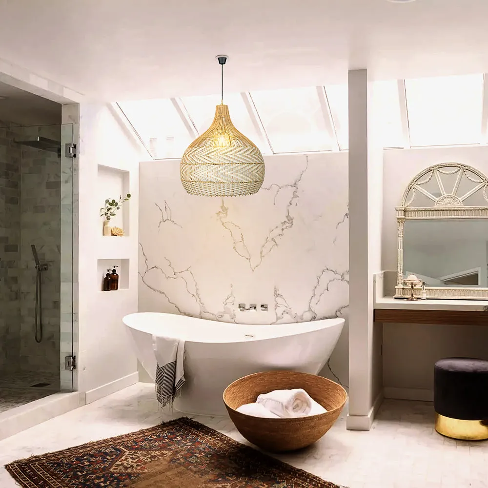 Rattan Pendant Lamp Shades "Medewi Putih"