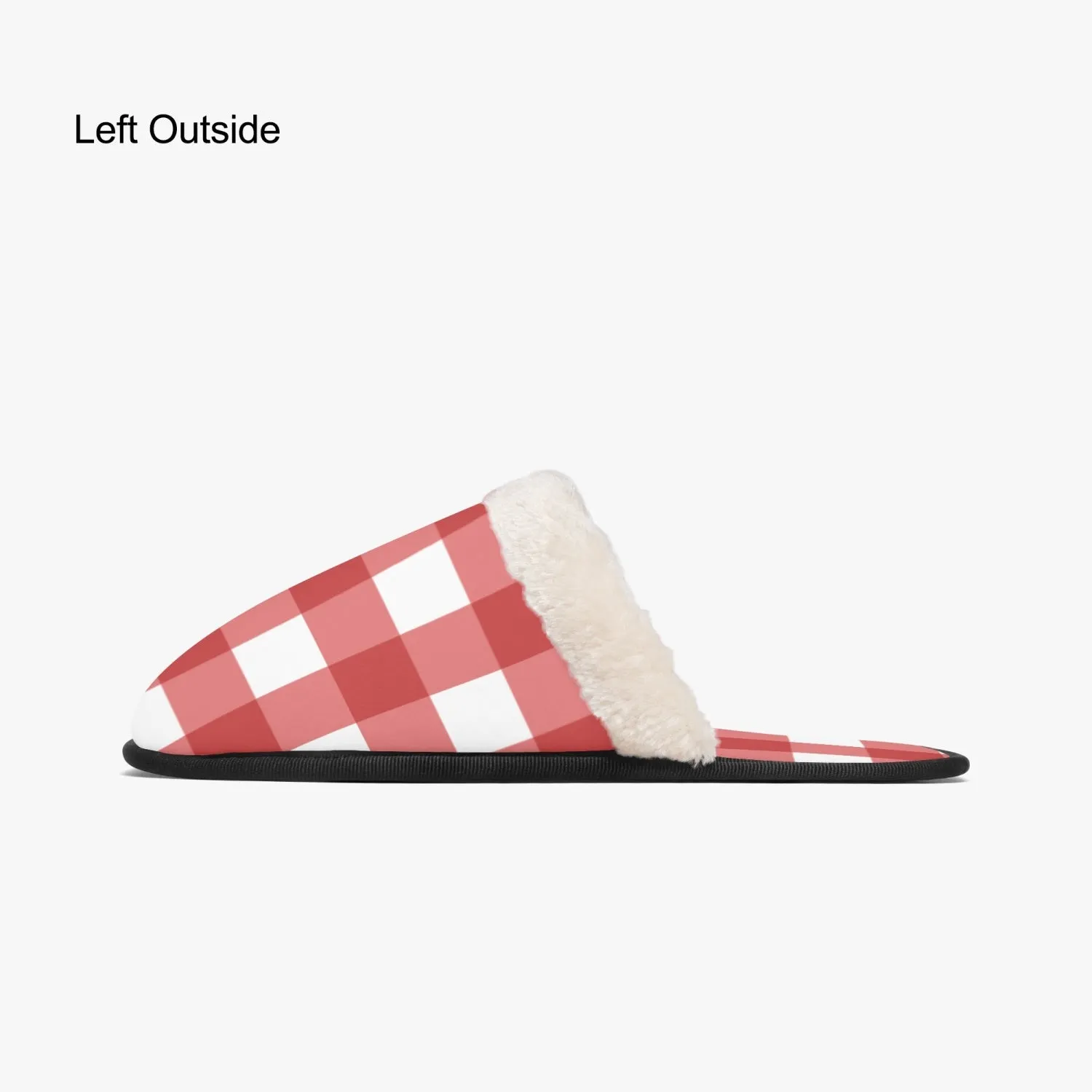 Red & White Checkered |  cozy slippers