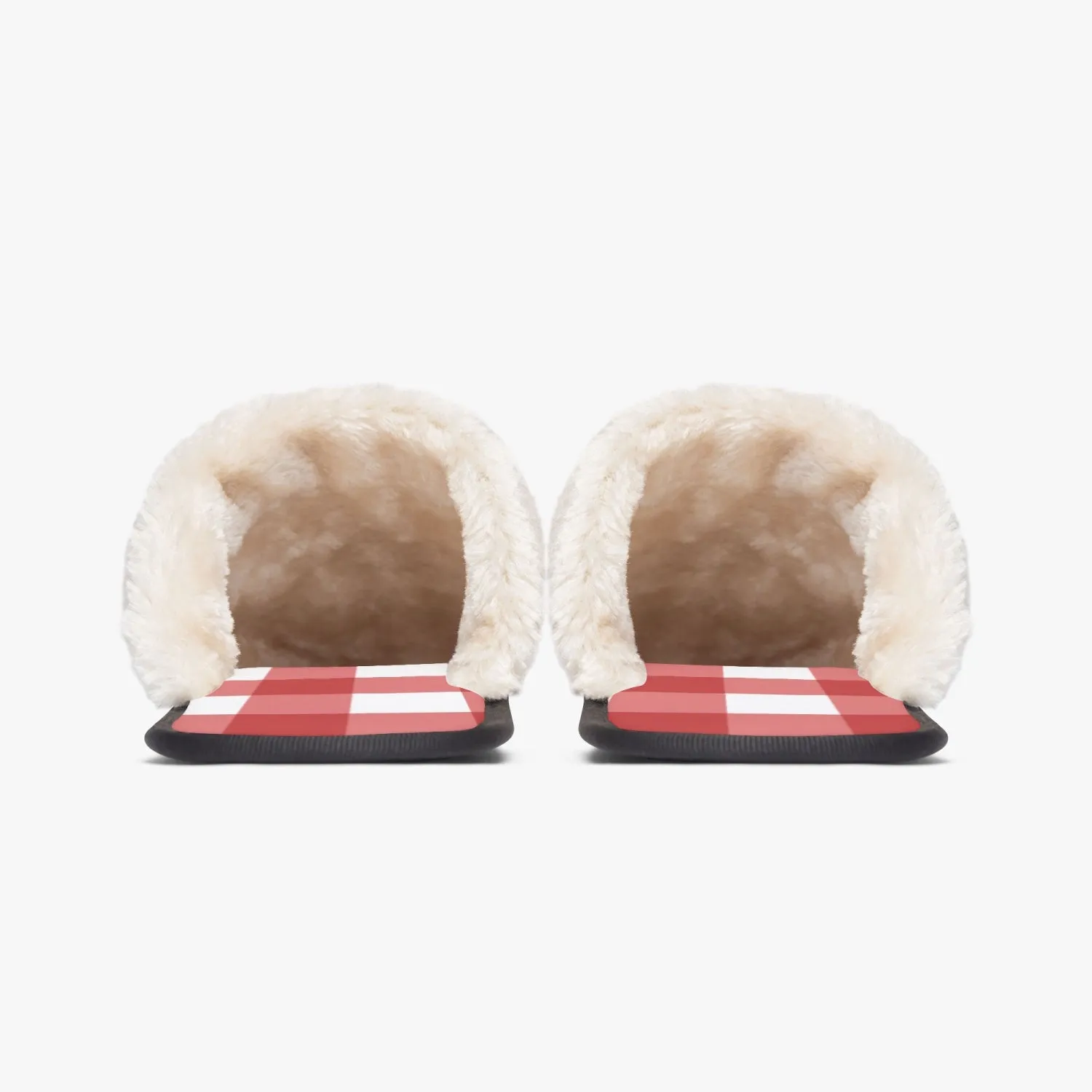 Red & White Checkered |  cozy slippers