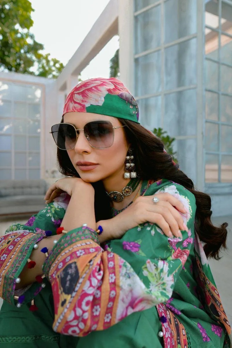 Reema Ahsan - Hurrem - Lawn & Silk - Green - 3 Piece