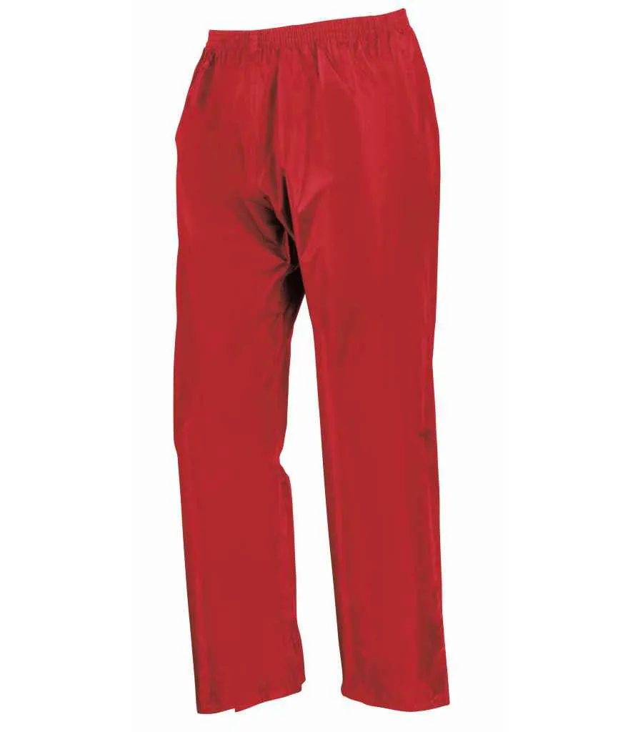 Result Kids Waterproof Jacket/Trouser Suit in Carry Bag | Red