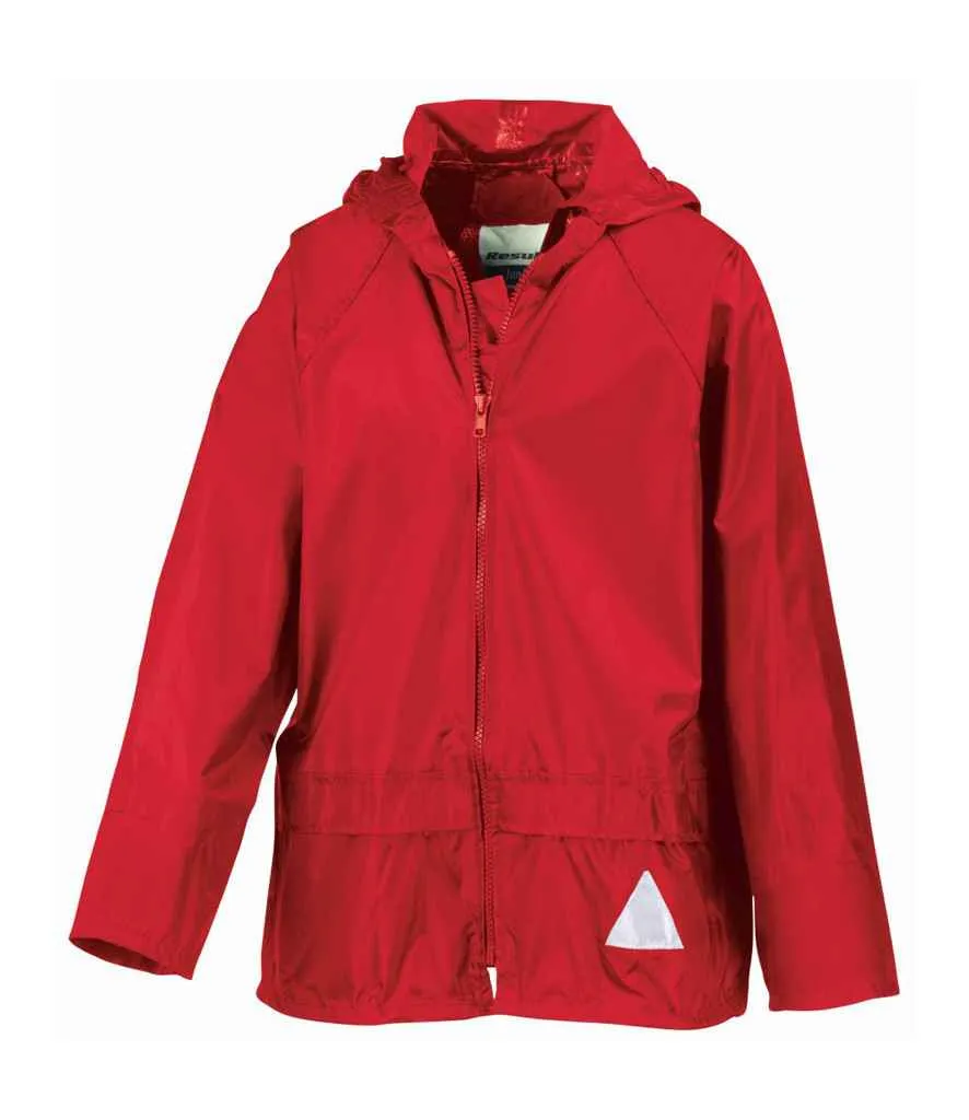 Result Kids Waterproof Jacket/Trouser Suit in Carry Bag | Red