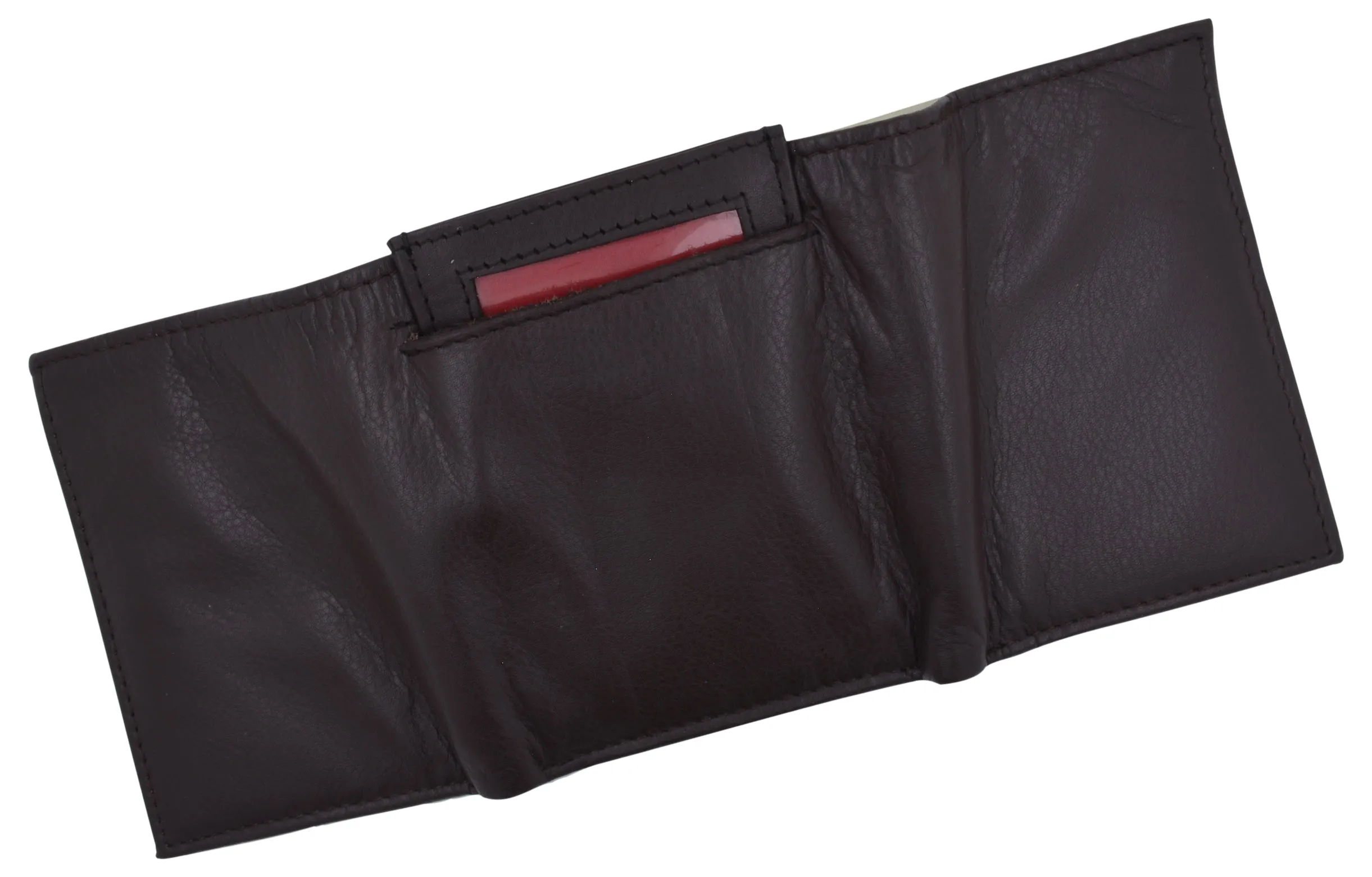 RFID Blocking Mens Trifold Wallet W/Removable Credit Card ID Holder