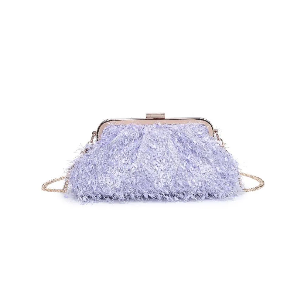 Rosalind Lilac Fringe Evening Bag