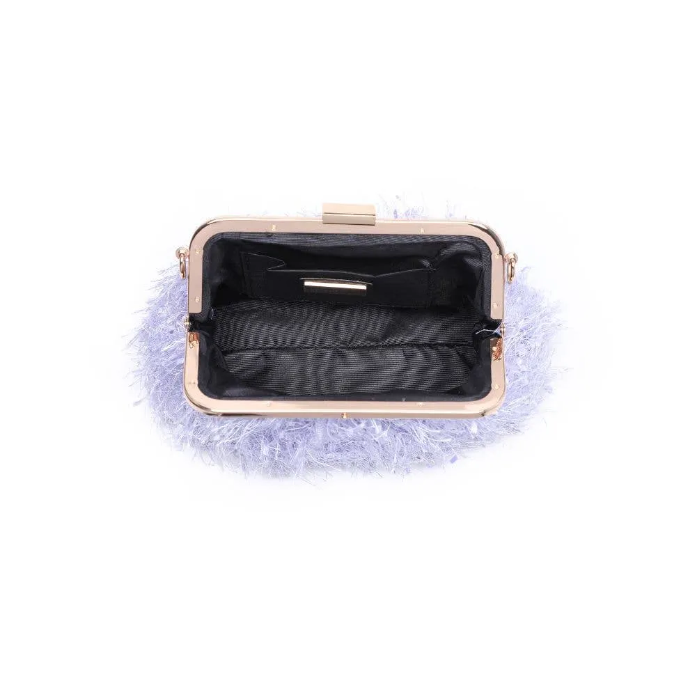 Rosalind Lilac Fringe Evening Bag