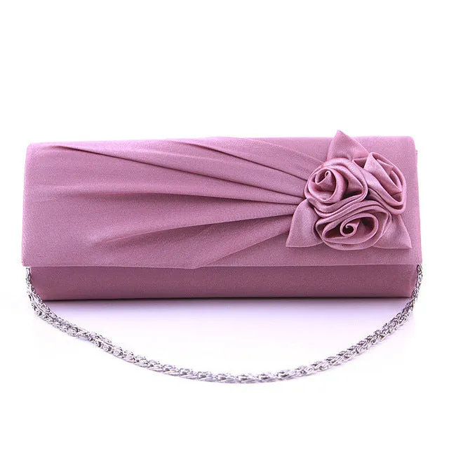 Rose Detail Clutch Bag
