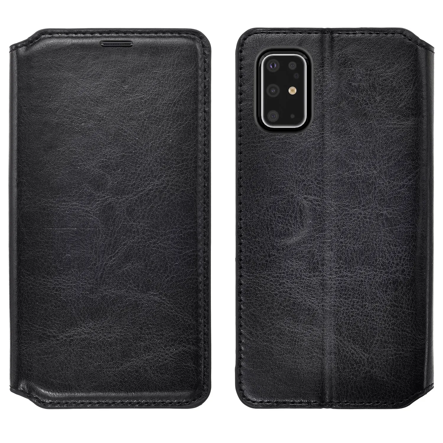 Samsung Galaxy S20 Case, Galaxy S20 Wallet Case, Pu Leather Wallet Case [Kickstand] with ID & Credit Card Slots for Galaxy S20  - Black