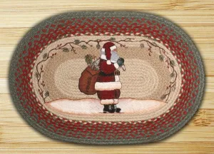 Santa Oval Patch Rug