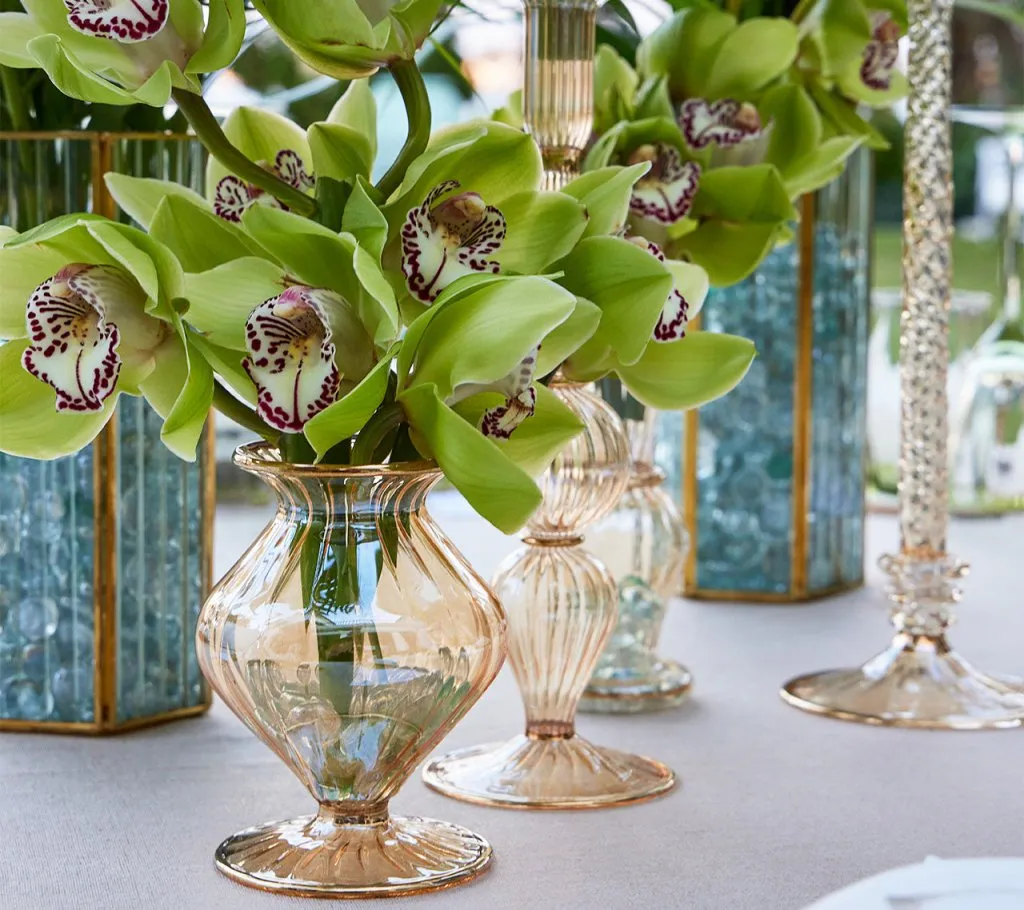 Scallop Bud Vase in Champagne