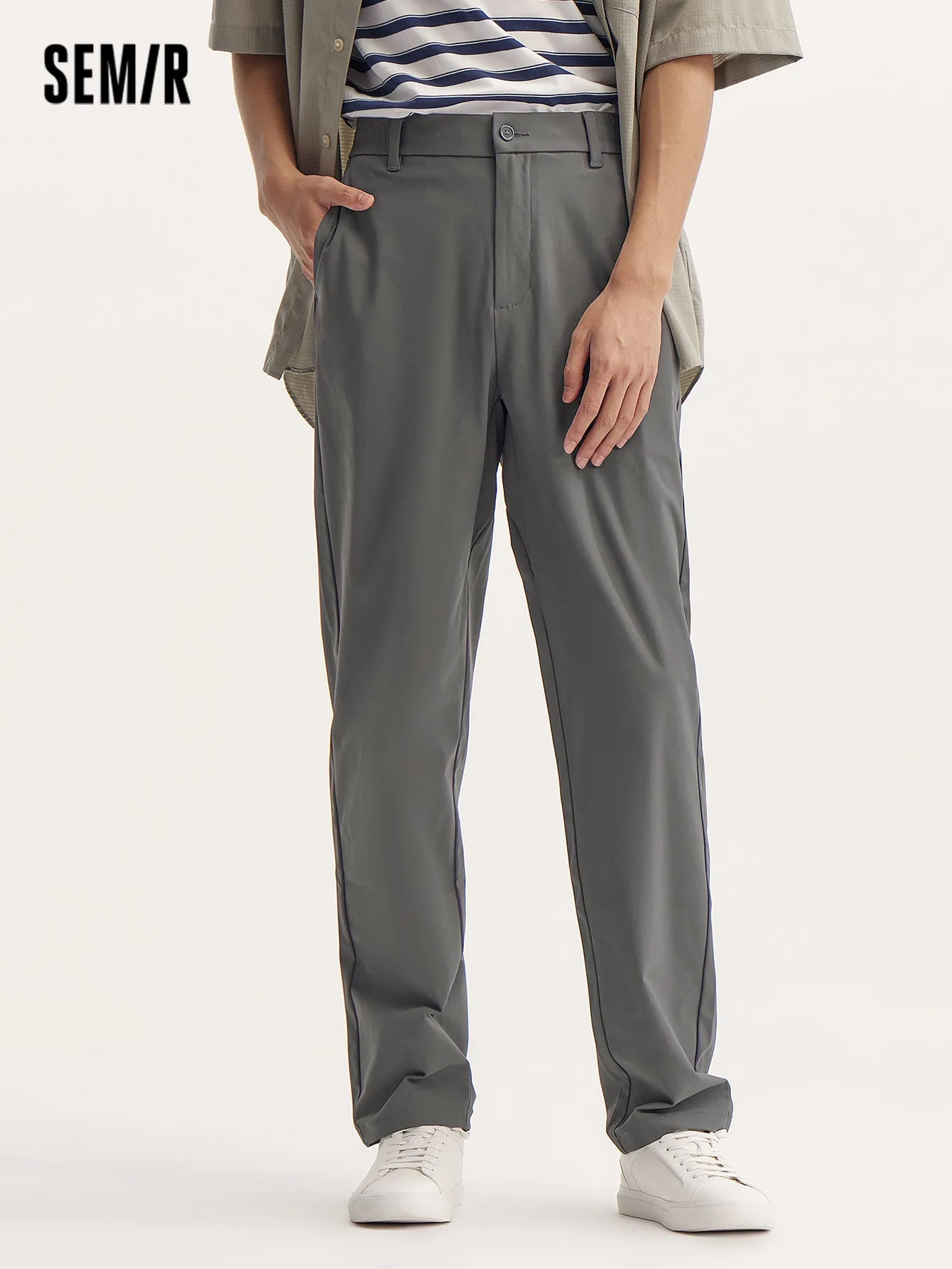 Semir Men Regular Fit Tapered TrousersCasual Trousers