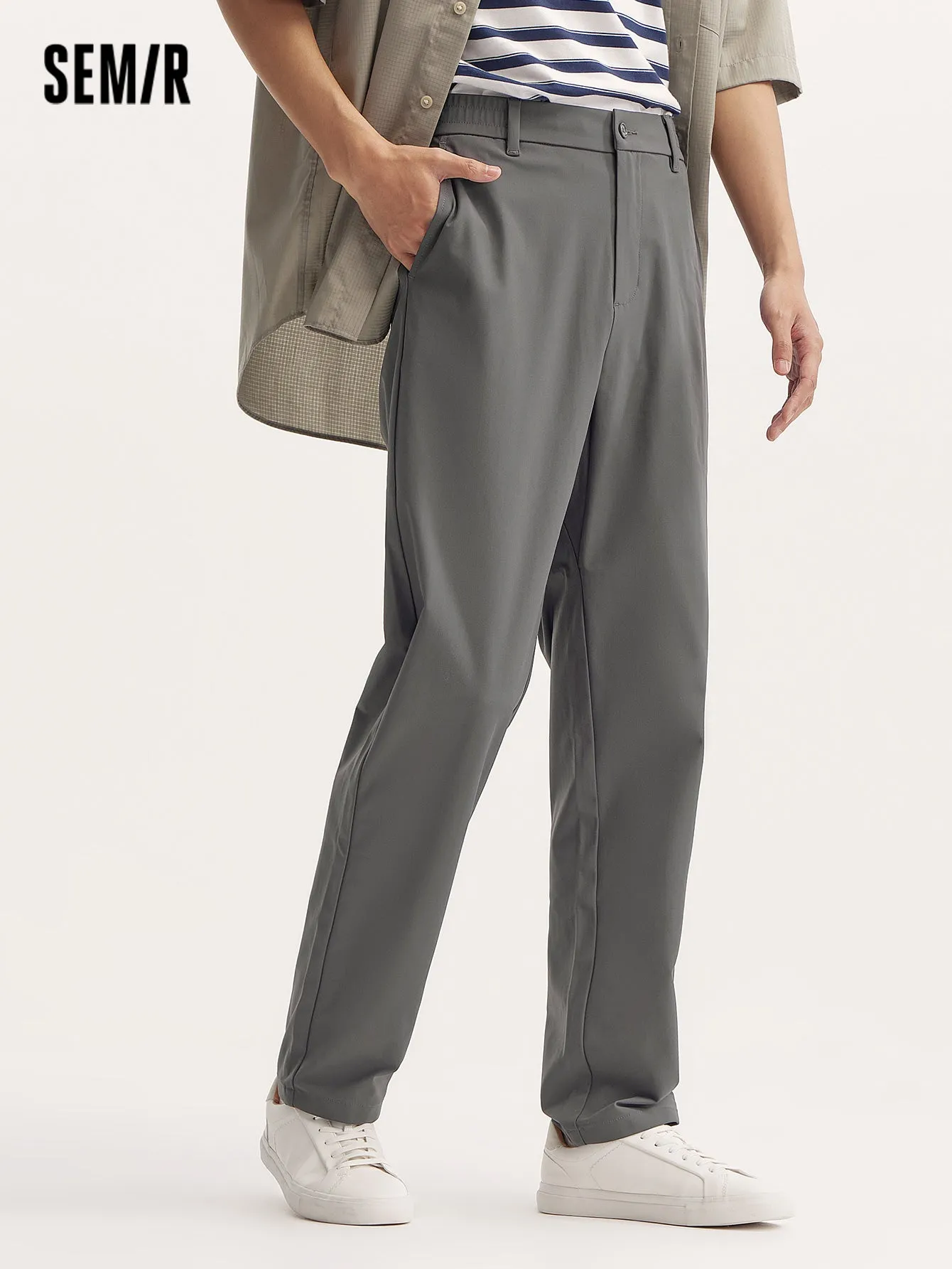 Semir Men Regular Fit Tapered TrousersCasual Trousers