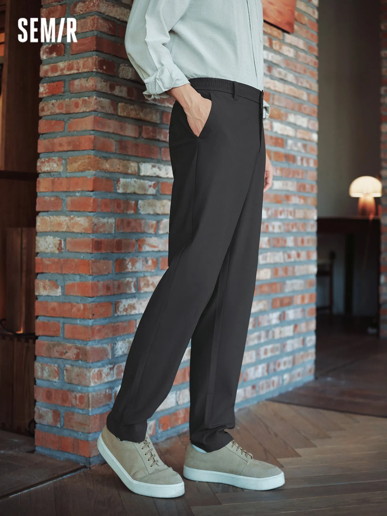 Semir Men Regular Fit Tapered TrousersCasual Trousers