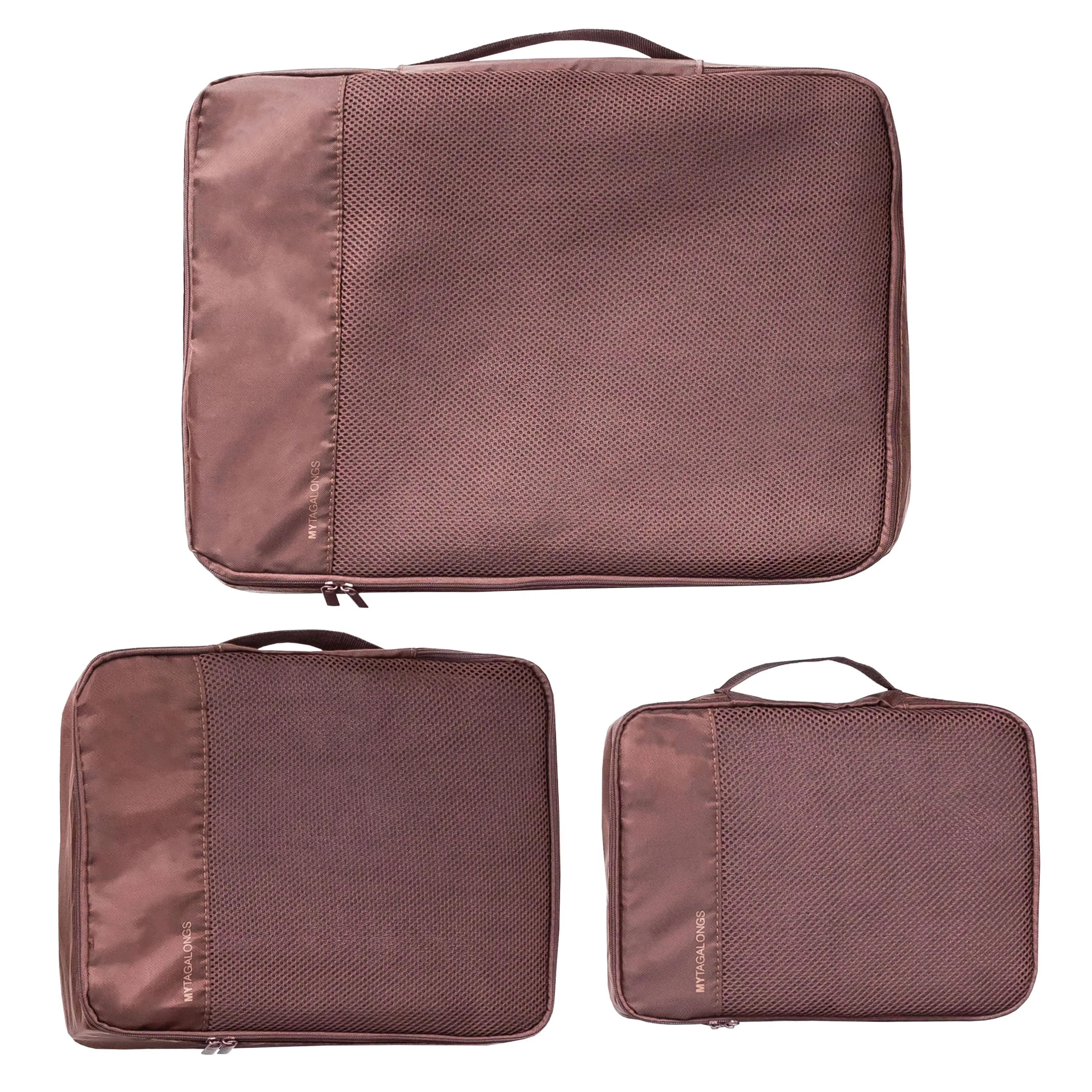 SET OF 3 PACKING PODS- ESPRESSO