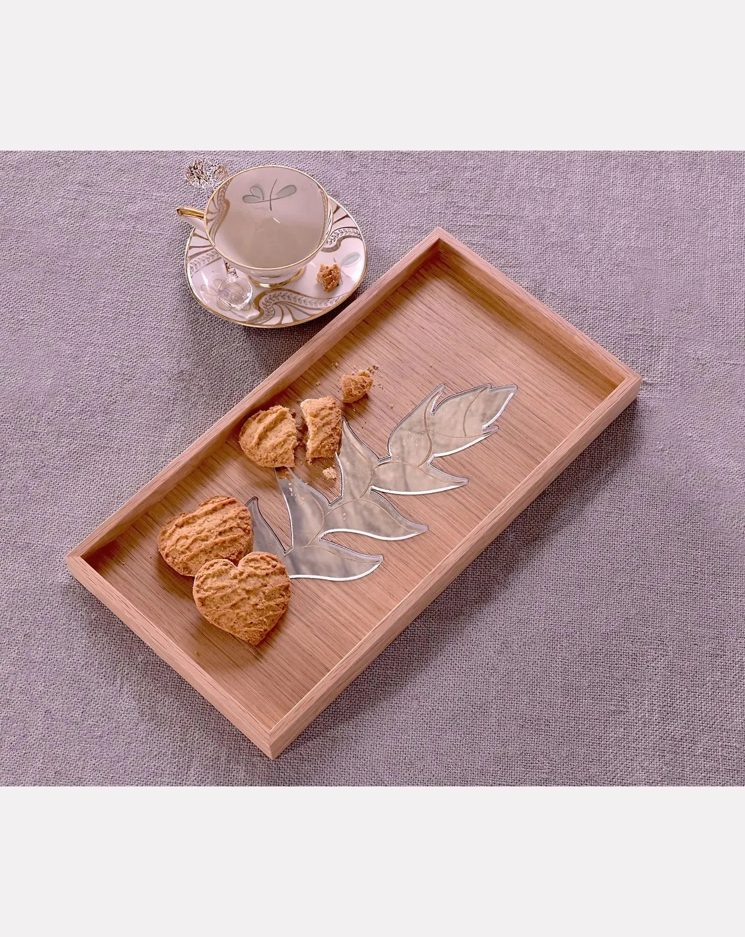 Set of 3 Tropical Reflections MIrror Trays