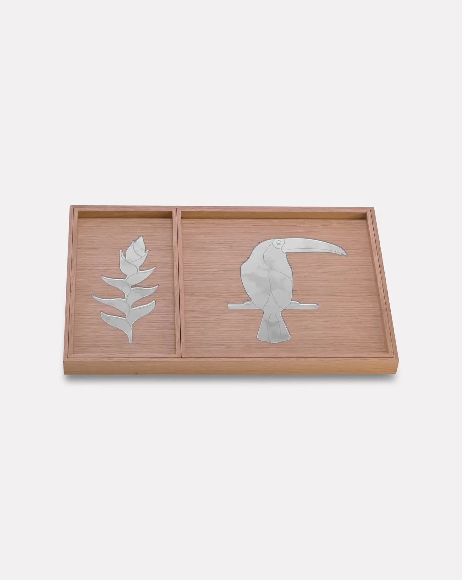 Set of 3 Tropical Reflections MIrror Trays