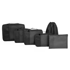 SET OF 6 PACKING PODS- BLACK