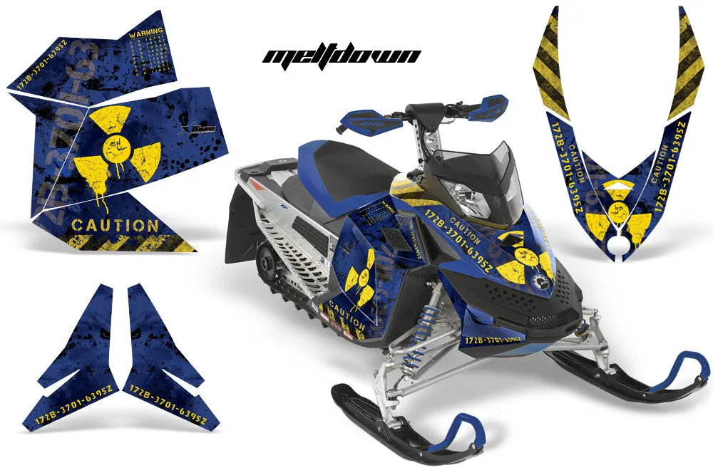 Ski Doo Rev XP Sled Snowmobile Graphic Wrap Kit (2008-2012)