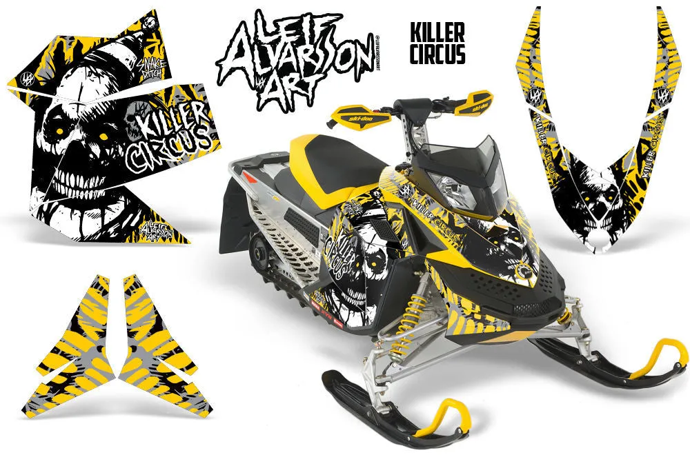 Ski Doo Rev XP Sled Snowmobile Graphic Wrap Kit (2008-2012)