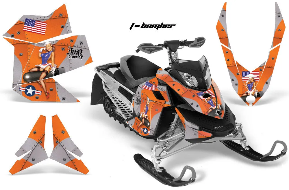 Ski Doo Rev XP Sled Snowmobile Graphic Wrap Kit (2008-2012)