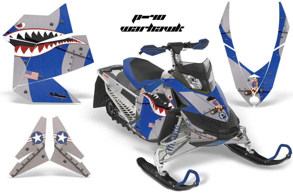 Ski Doo Rev XP Sled Snowmobile Graphic Wrap Kit (2008-2012)