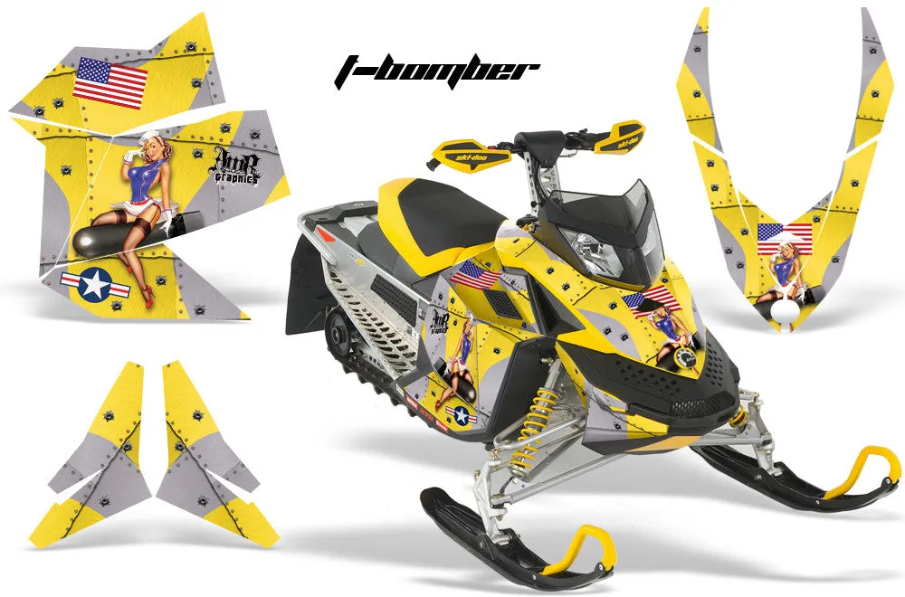 Ski Doo Rev XP Sled Snowmobile Graphic Wrap Kit (2008-2012)